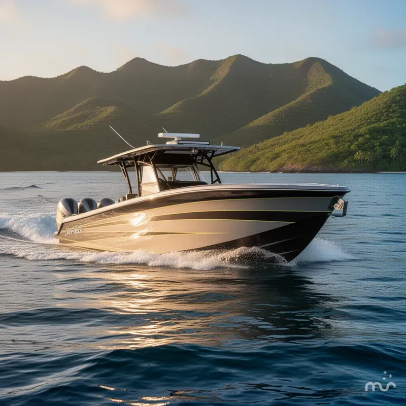 Slide: The Image of Nor-Tech 390 Sport Cuddy Center Console 2026 - 4