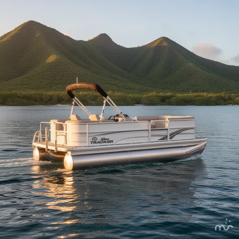 Slide: The Image of Sun Tracker Party Barge 16 DLX 2026 - 4