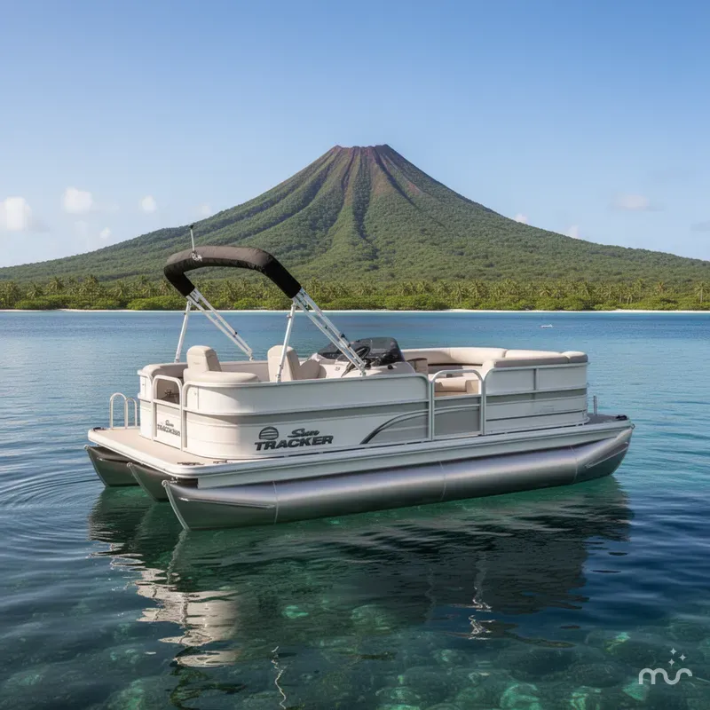 Slide: The Image of Sun Tracker Party Barge 16 DLX 2026 - 4