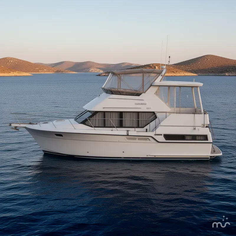 Slide: The Image of Carver Yachts 33 Aft Cabin Motor Yacht 1992 - 2