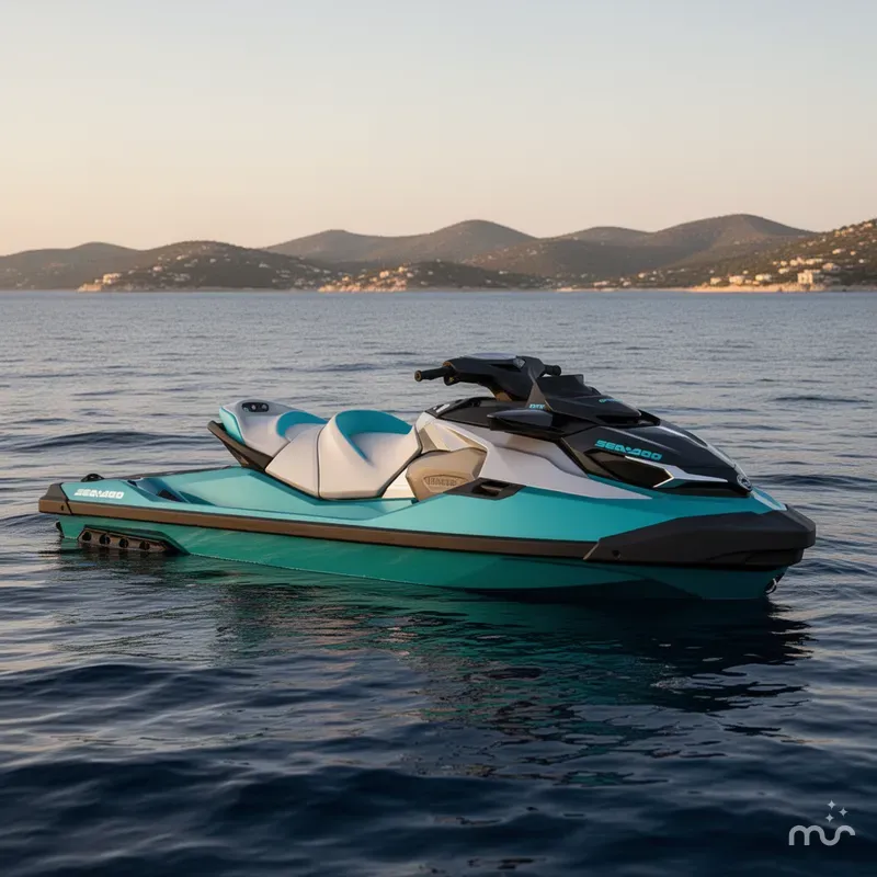 Slide: The Image of Sea-Doo GTX Limited 325 Teal Metallic 2026 - 2