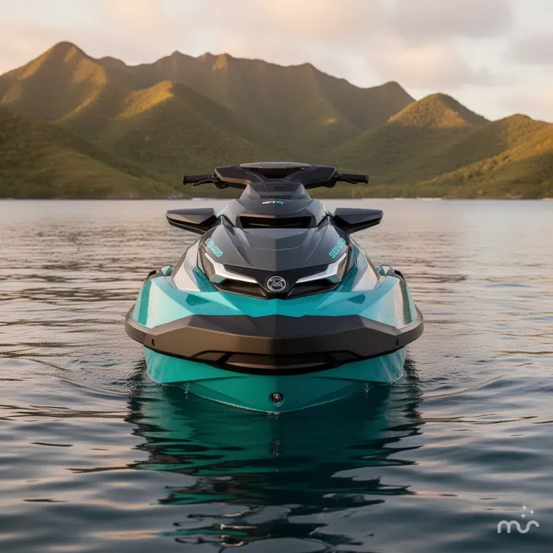 Slide: The Image of Sea-Doo GTX Limited 325 Teal Metallic 2026 - 1