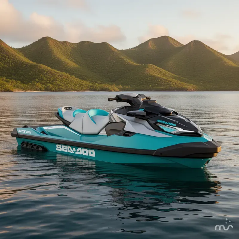 Slide: The Image of Sea-Doo GTX Limited 325 Teal Metallic 2026 - 2