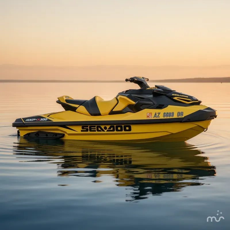 Slide: The Image of Sea-Doo RXP-X 300 Tech Package Ibr Millenium Yellow 2023 - 0