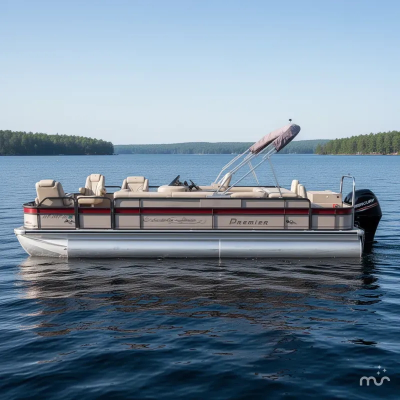 Slide: The Image of Premier 251 Cast-a-Way Fish & Cruise Pontoon & 115HP Mercury 4Stroke - $19,995 2007 - 0