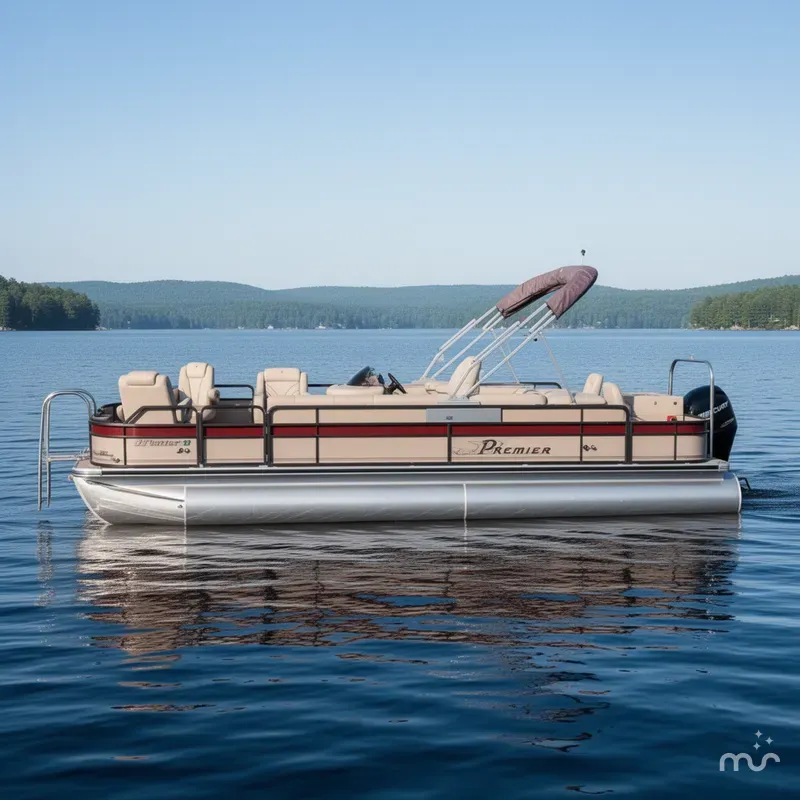 Slide: The Image of Premier 251 Cast-a-Way Fish & Cruise Pontoon & 115HP Mercury 4Stroke - $19,995 2007 - 2