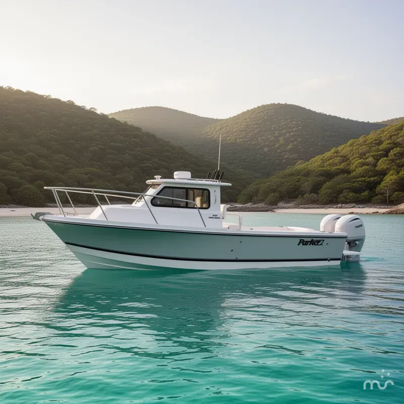 Slide: The Image of Parker Marine 247 Explorer TWIN 150S AND AIR COND. 2026 - 2