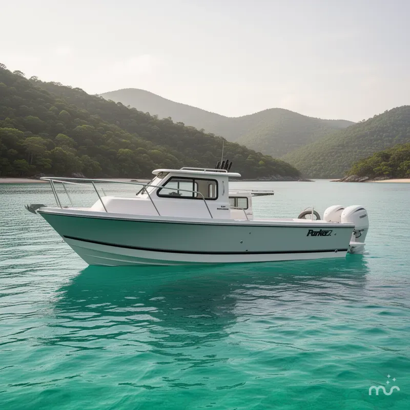 Slide: The Image of Parker Marine 247 Explorer TWIN 150S AND AIR COND. 2026 - 2