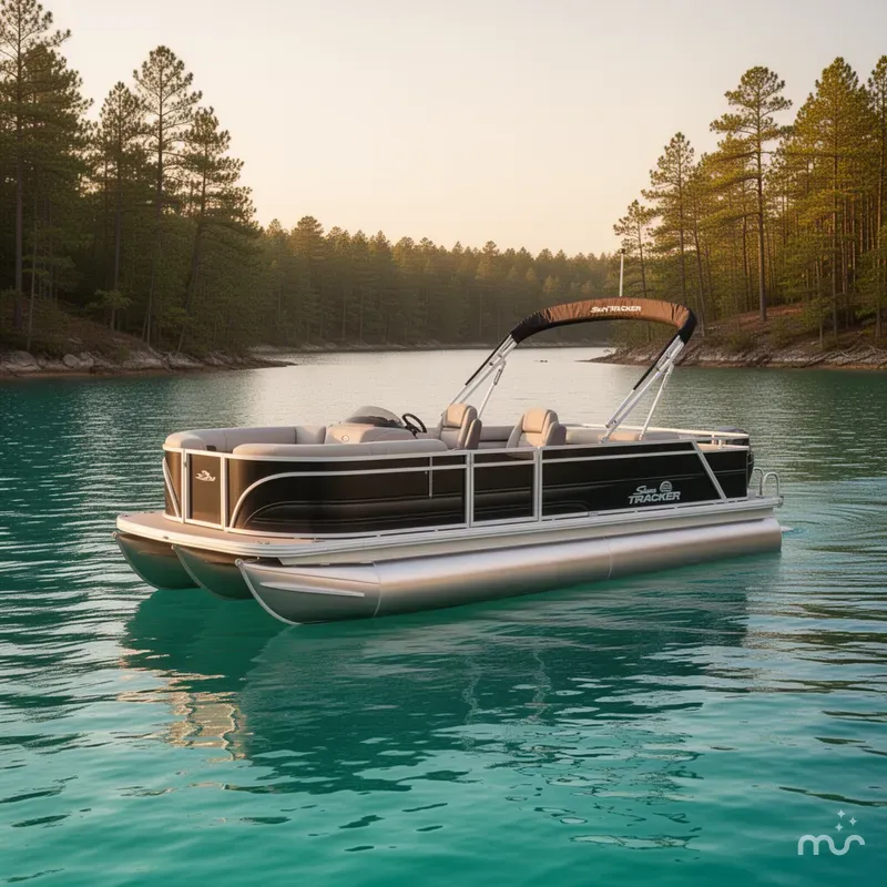 The Image of Sun Tracker Party Barge 22 RF DLX 2026 - 0