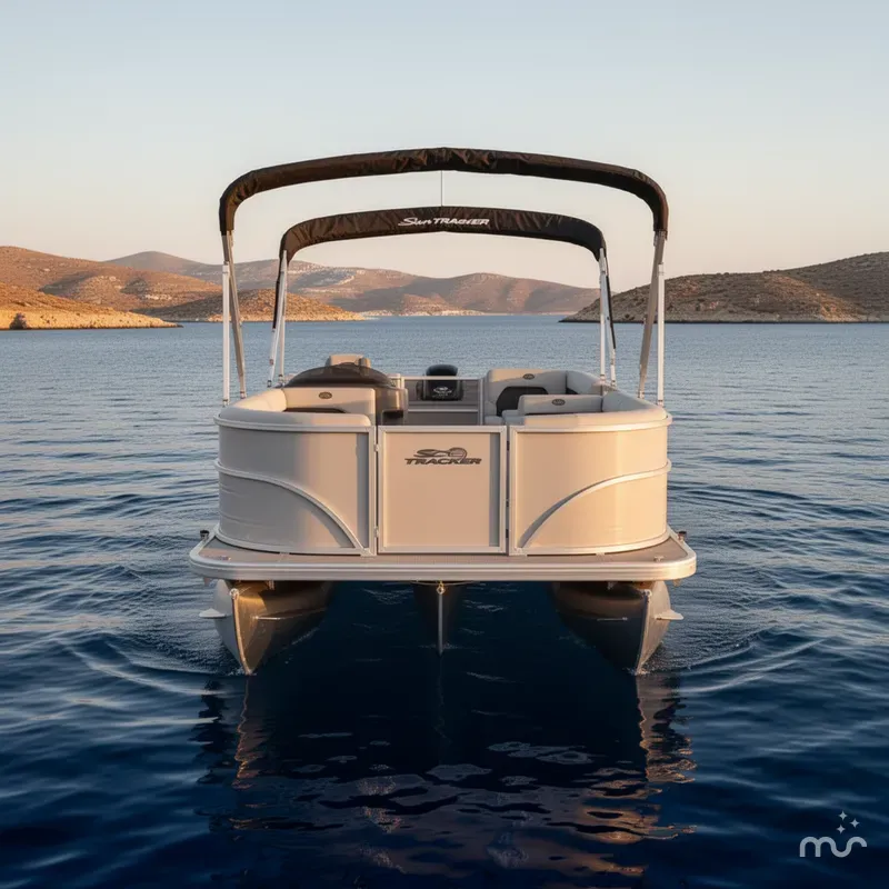 Slide: The Image of Sun Tracker Party Barge 18 DLX 2026 - 3