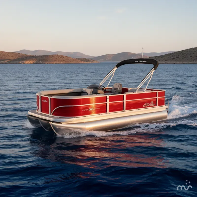 Slide: The Image of Sun Tracker Party Barge 18 DLX 2026 - 4
