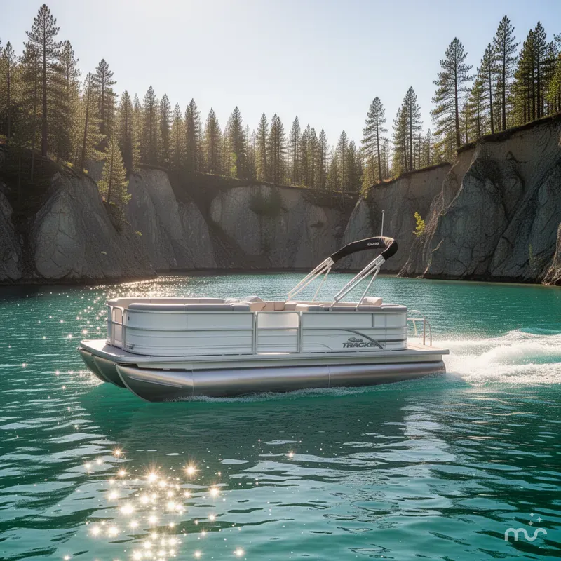 Slide: The Image of Sun Tracker Party Barge 20 DLX 2026 - 4
