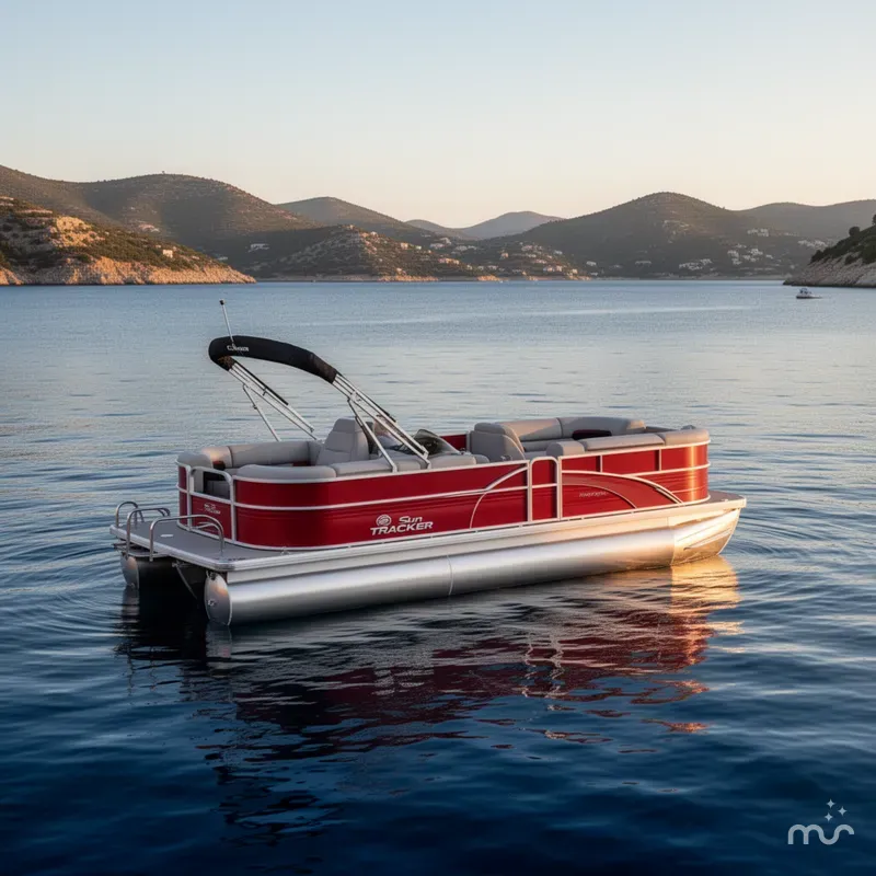 Slide: The Image of Sun Tracker Party Barge 22 DLX 2026 - 4