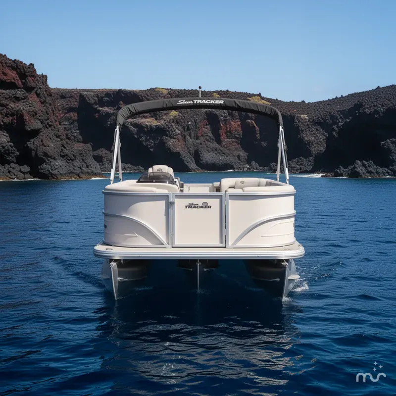 Slide: The Image of Sun Tracker Party Barge 16 DLX 2026 - 3