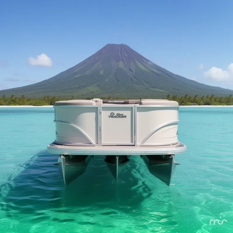 Slide: The Image of Sun Tracker Party Barge 20 DLX 2026 - 1