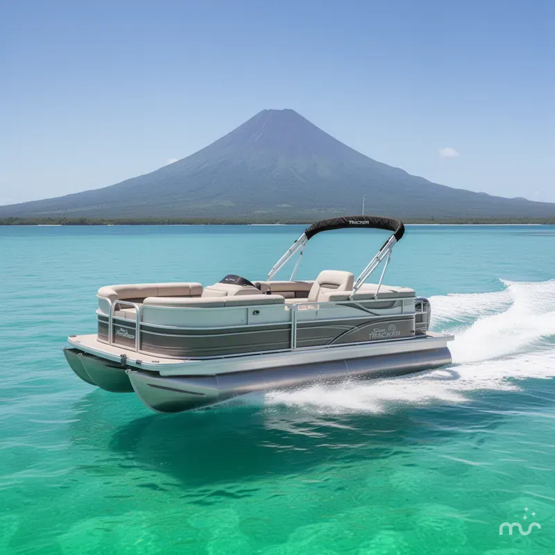 Slide: The Image of Sun Tracker Party Barge 20 DLX 2026 - 4