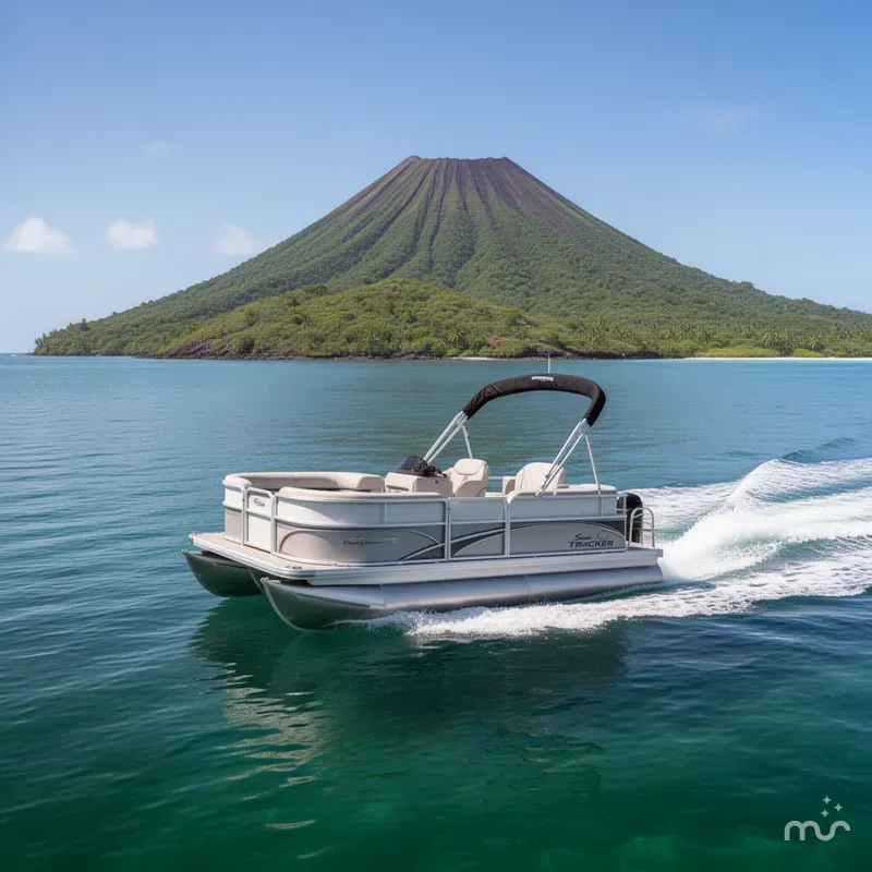 Slide: The Image of Sun Tracker Party Barge 16 DLX 2026 - 4