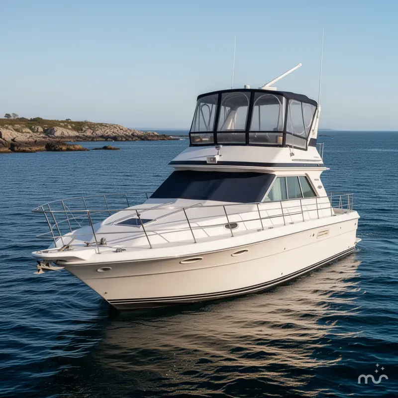 Slide: The Image of Sea Ray 415 Aft Cabin 1988 - 2