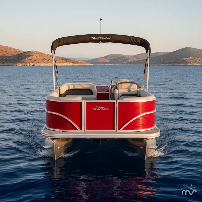 Slide: The Image of Sun Tracker Party Barge 18 DLX 2026 - 3