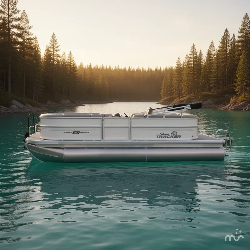 Slide: The Image of Sun Tracker Party Barge 20 DLX 2026 - 2