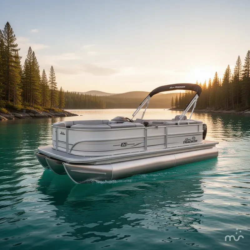 Slide: The Image of Sun Tracker Party Barge 20 DLX 2026 - 4