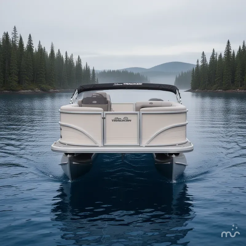 Slide: The Image of Sun Tracker Party Barge 16 DLX 2026 - 1