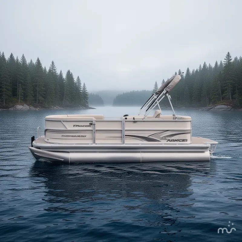 Slide: The Image of Sun Tracker Party Barge 16 DLX 2026 - 2