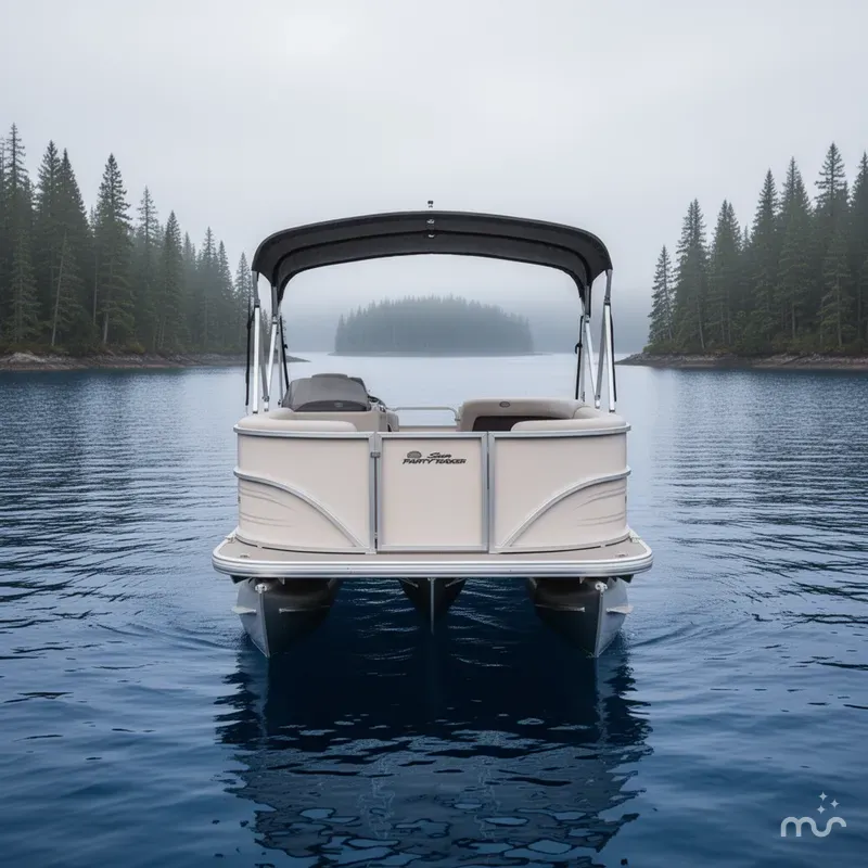 Slide: The Image of Sun Tracker Party Barge 16 DLX 2026 - 3