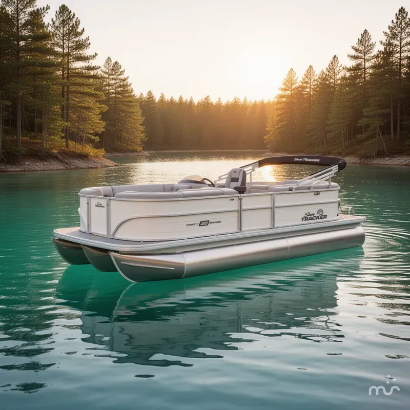 Slide: The Image of Sun Tracker Party Barge 20 DLX 2026 - 4