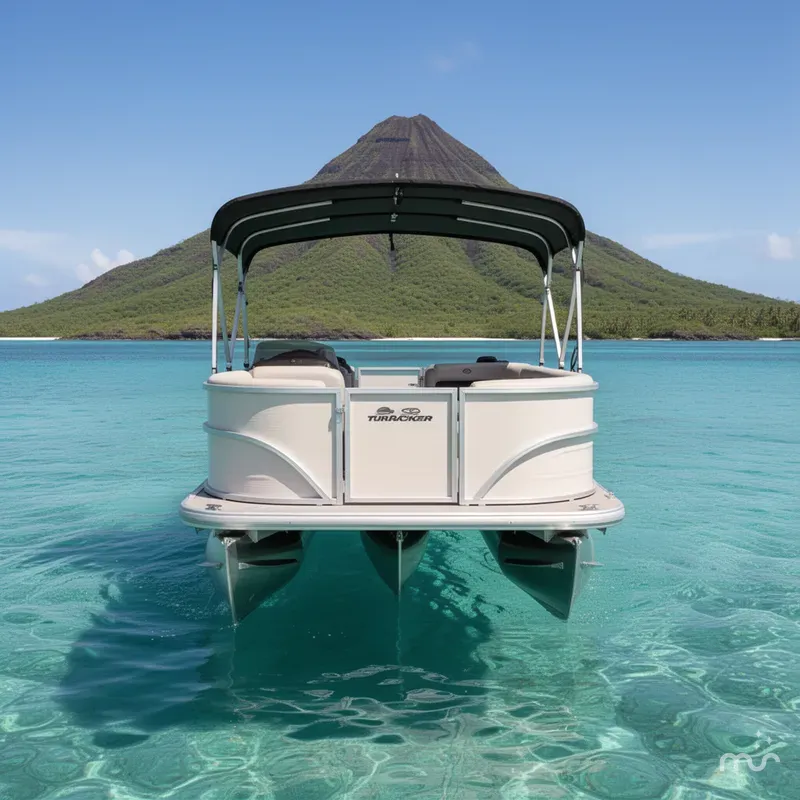 Slide: The Image of Sun Tracker Party Barge 16 DLX 2026 - 3