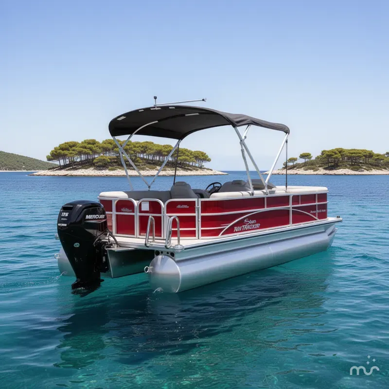 Slide: The Image of Sun Tracker Party Barge 20 DLX 2026 - 3