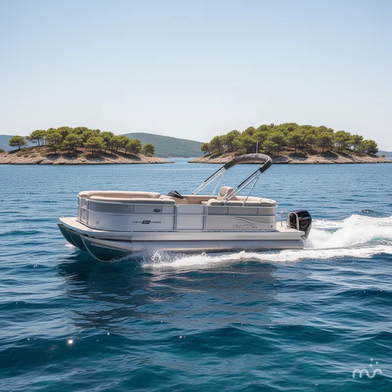 Slide: The Image of Sun Tracker Party Barge 20 DLX 2026 - 4