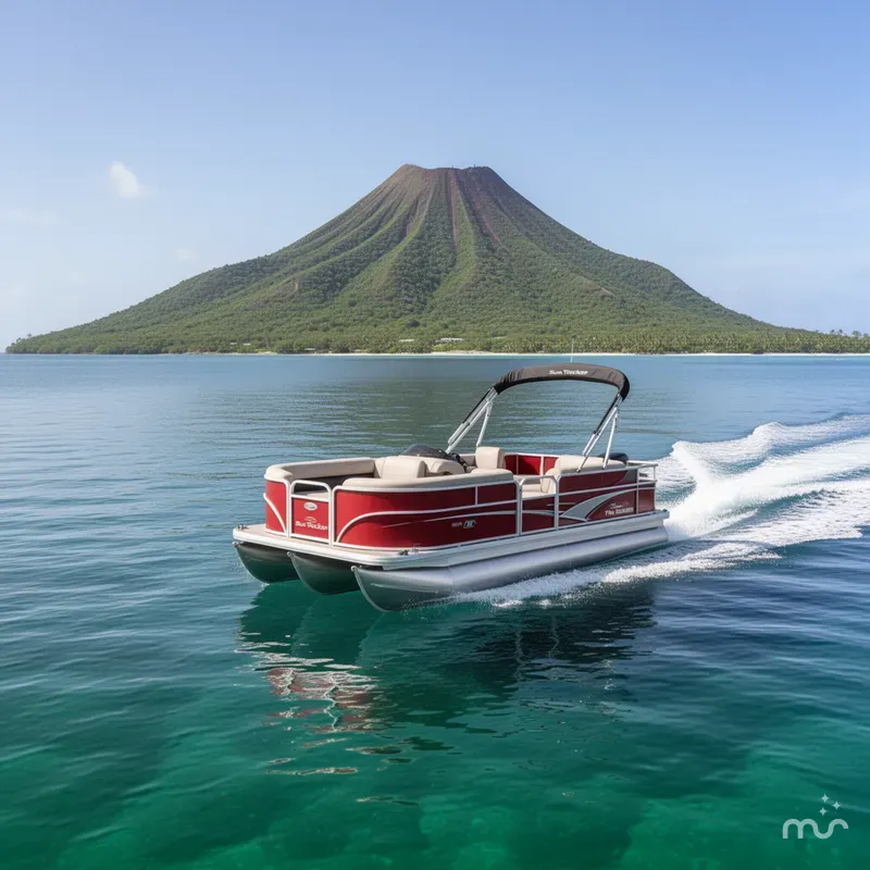 Slide: The Image of Sun Tracker Party Barge 18 DLX 2026 - 4