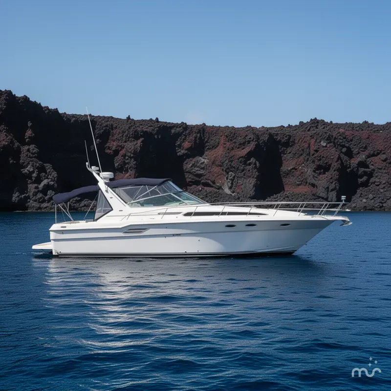 Slide: The Image of Sea Ray 460 Express Cruiser 1989 - 2