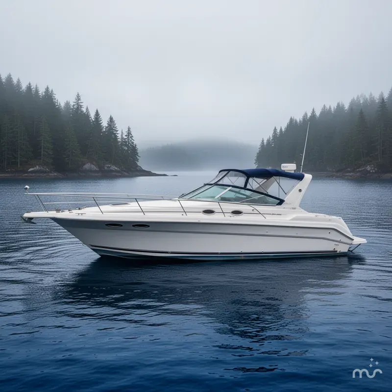 Slide: The Image of Sea Ray 330 Express Cruiser 1995 - 2