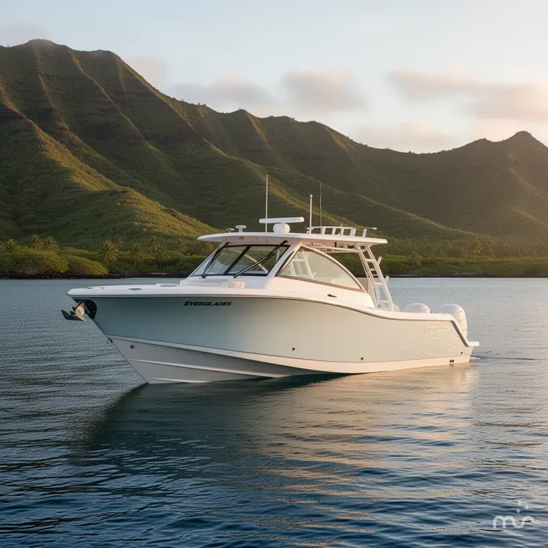 Slide: The Image of Everglades 340 Dual Console 2019 - 2