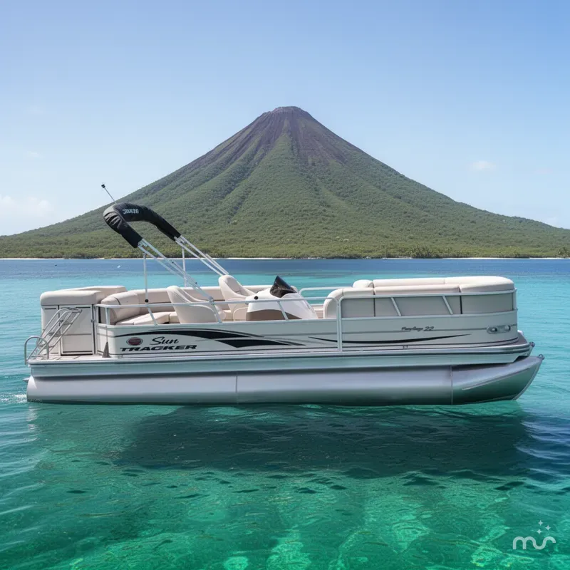 Slide: The Image of Sun Tracker Party Barge 22 Regency Edition 2004 - 2