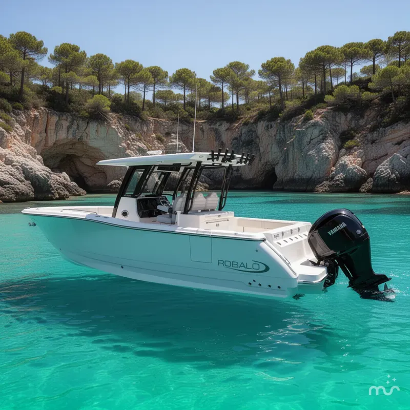Slide: The Image of Robalo R300 Center Console 2026 - 2