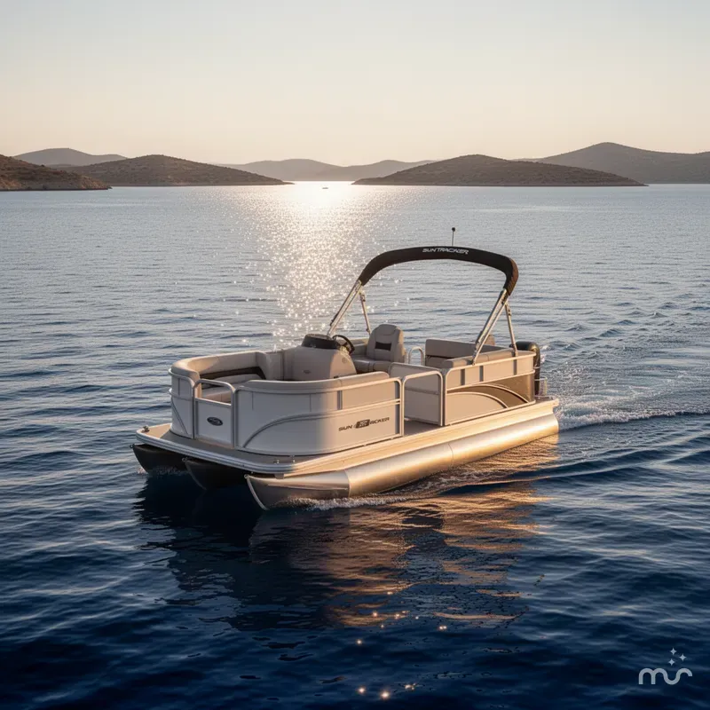 Slide: The Image of Sun Tracker Party Barge 16 DLX 2026 - 4