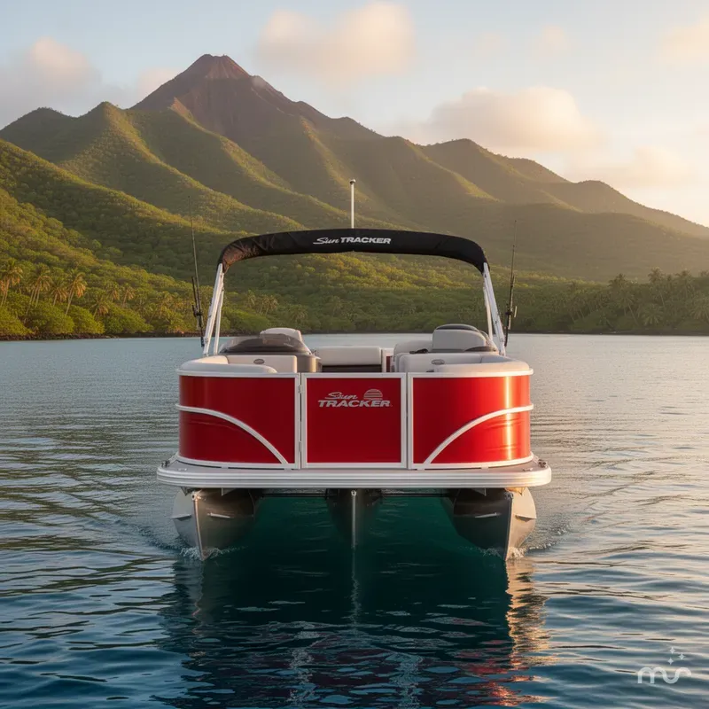 Slide: The Image of Sun Tracker Party Barge 18 DLX 2026 - 3