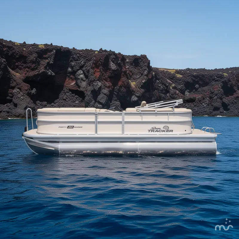 Slide: The Image of Sun Tracker Party Barge 20 DLX 2026 - 2