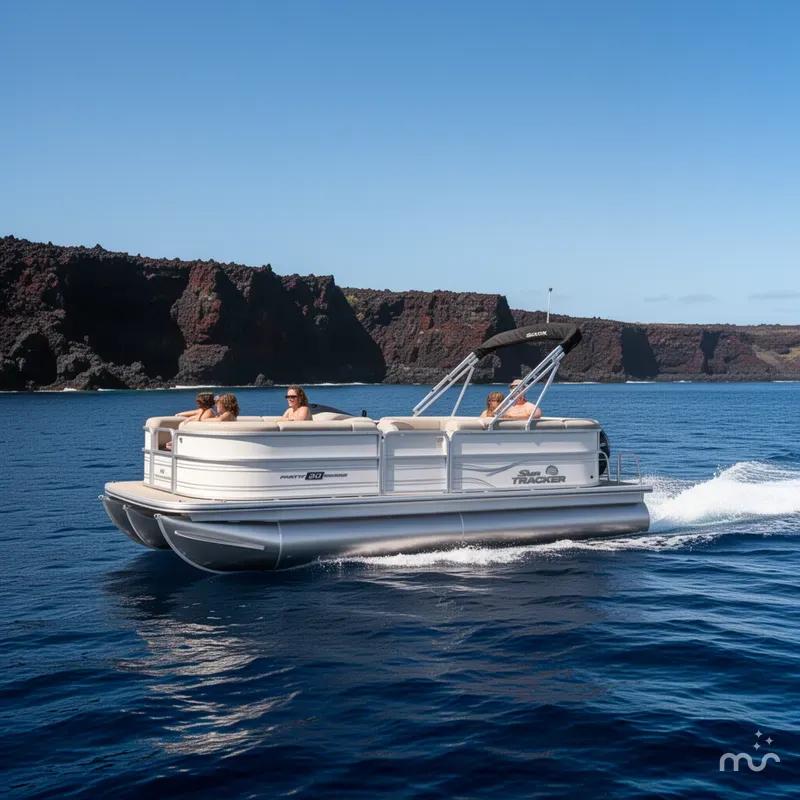 Slide: The Image of Sun Tracker Party Barge 20 DLX 2026 - 4