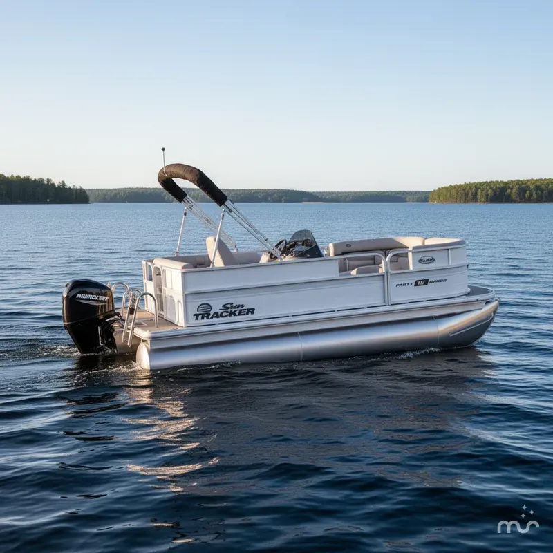 The Image of Sun Tracker Party Barge 16 DLX 2026 - 0