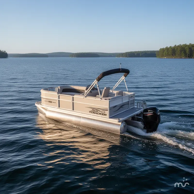 Slide: The Image of Sun Tracker Party Barge 16 DLX 2026 - 4