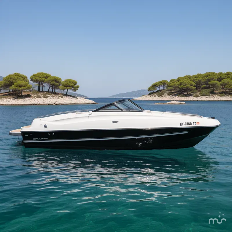 Slide: The Image of Bayliner 195 Deck Boat 2017 - 2