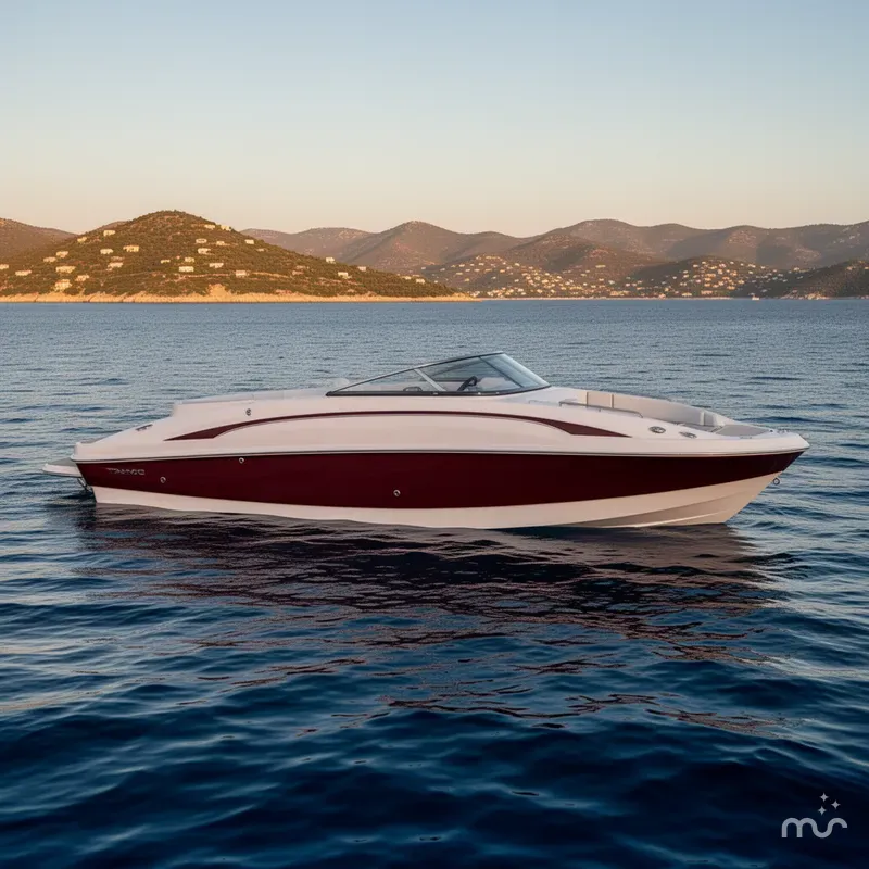 Slide: The Image of Tahoe 1950 Deck boat 2019 - 2