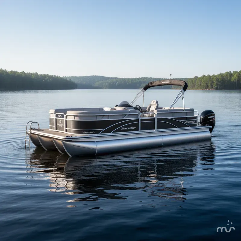 Slide: The Image of Princecraft 23 Sportfisher 2RS Rear Fish Pontoon & Mercury 4-Stroke EFI 2026 - 2