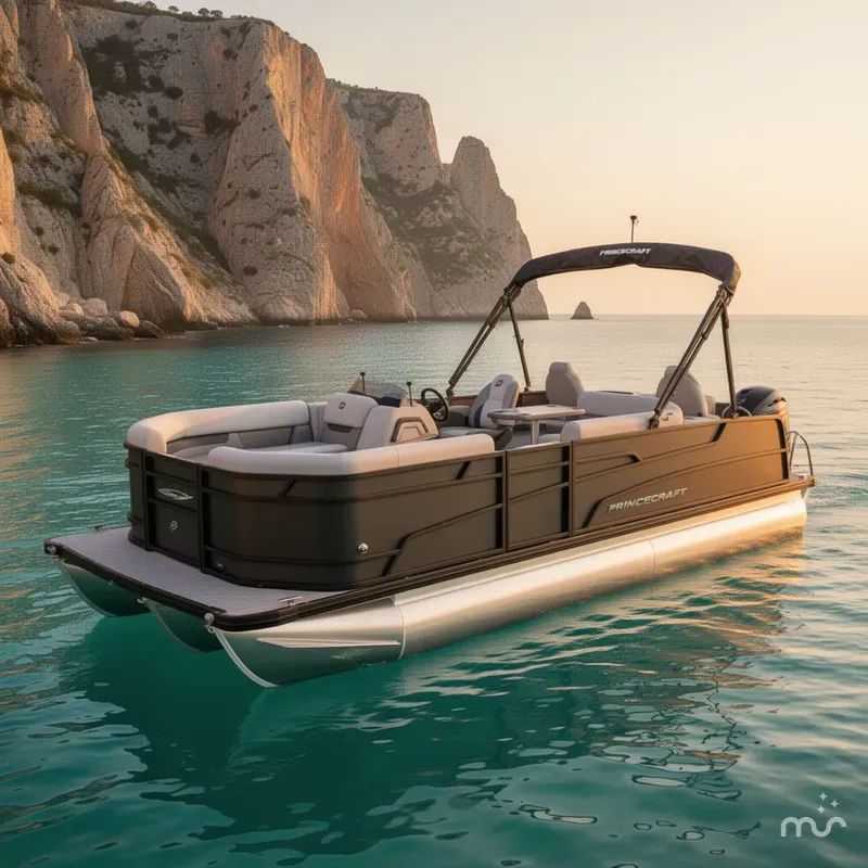 Slide: The Image of Princecraft 21 Sportfisher 2RS Pontoon & Mercury 4-Stroke EFI 2026 - 2