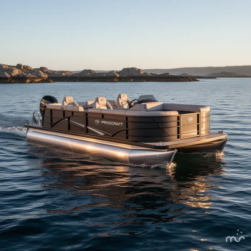 Slide: The Image of Princecraft 21 Sportfisher 2RS Pontoon & Mercury 4-Stroke EFI 2026 - 2