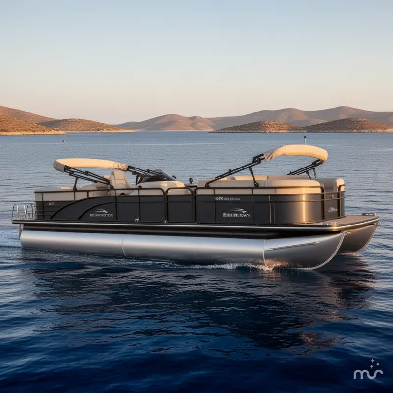 Slide: The Image of Bennington 2575 QCW Midship Bar w/ 350HP Yamaha! 2015 - 0
